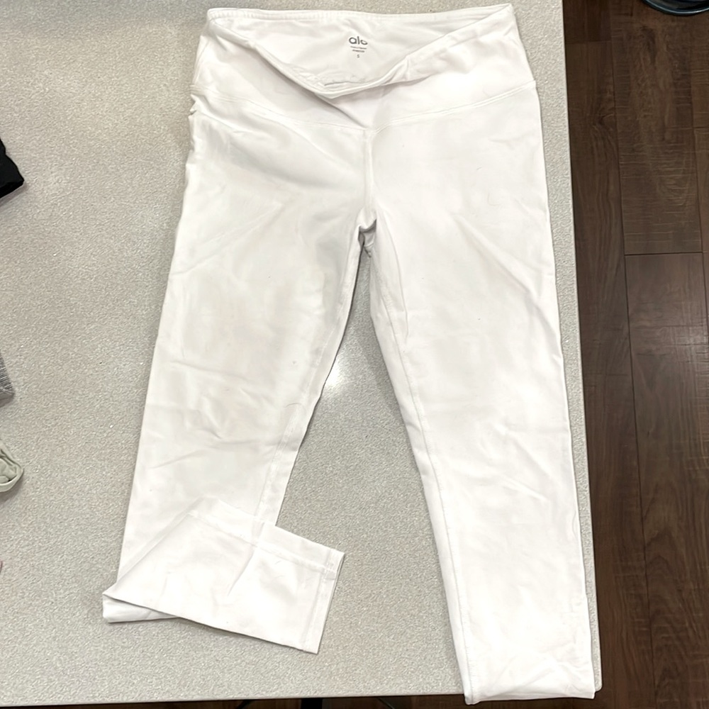 White ALO leggings, lightly worn